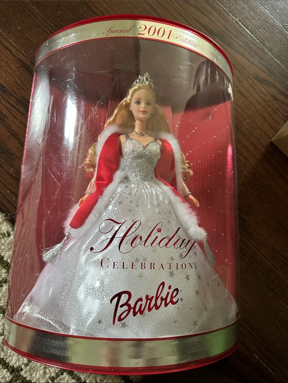 Barbie Holiday Celebration 2001 Limited Edition Doll - White & Red NEW